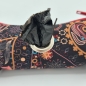 Preview: Kotbeutelspender braun mit Paisley Mustern